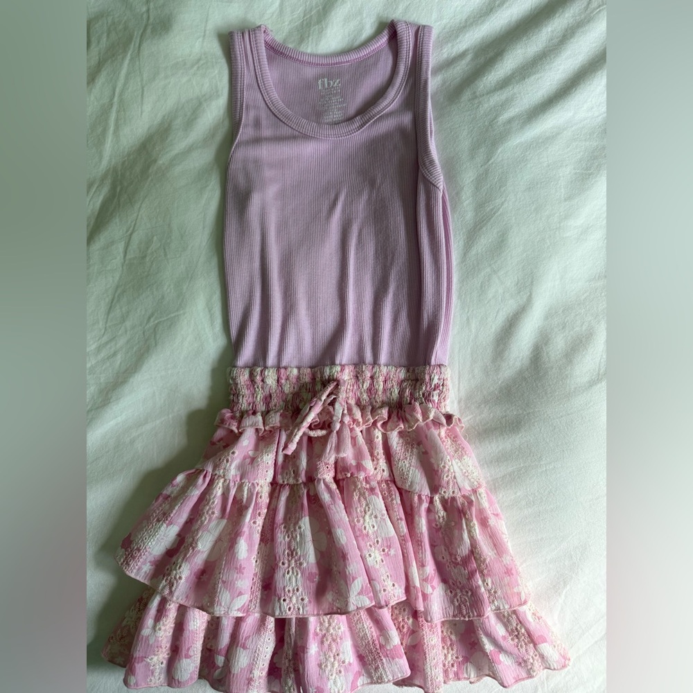 Flowers By Zoe Tank Top with Floral Skirt (attached)
